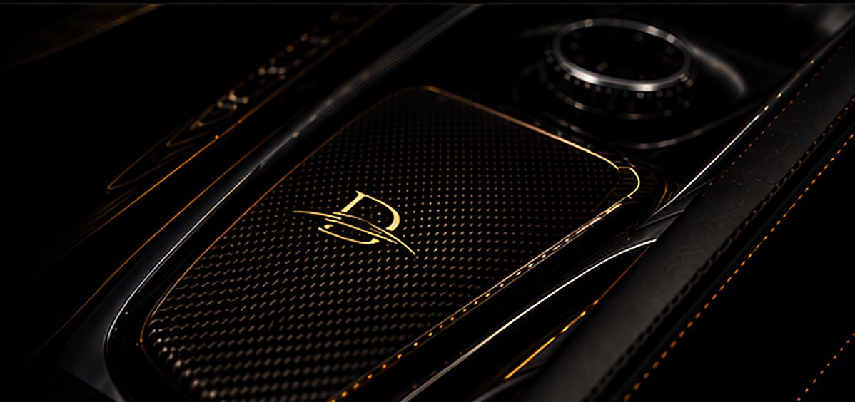 Premium automotive interior detail