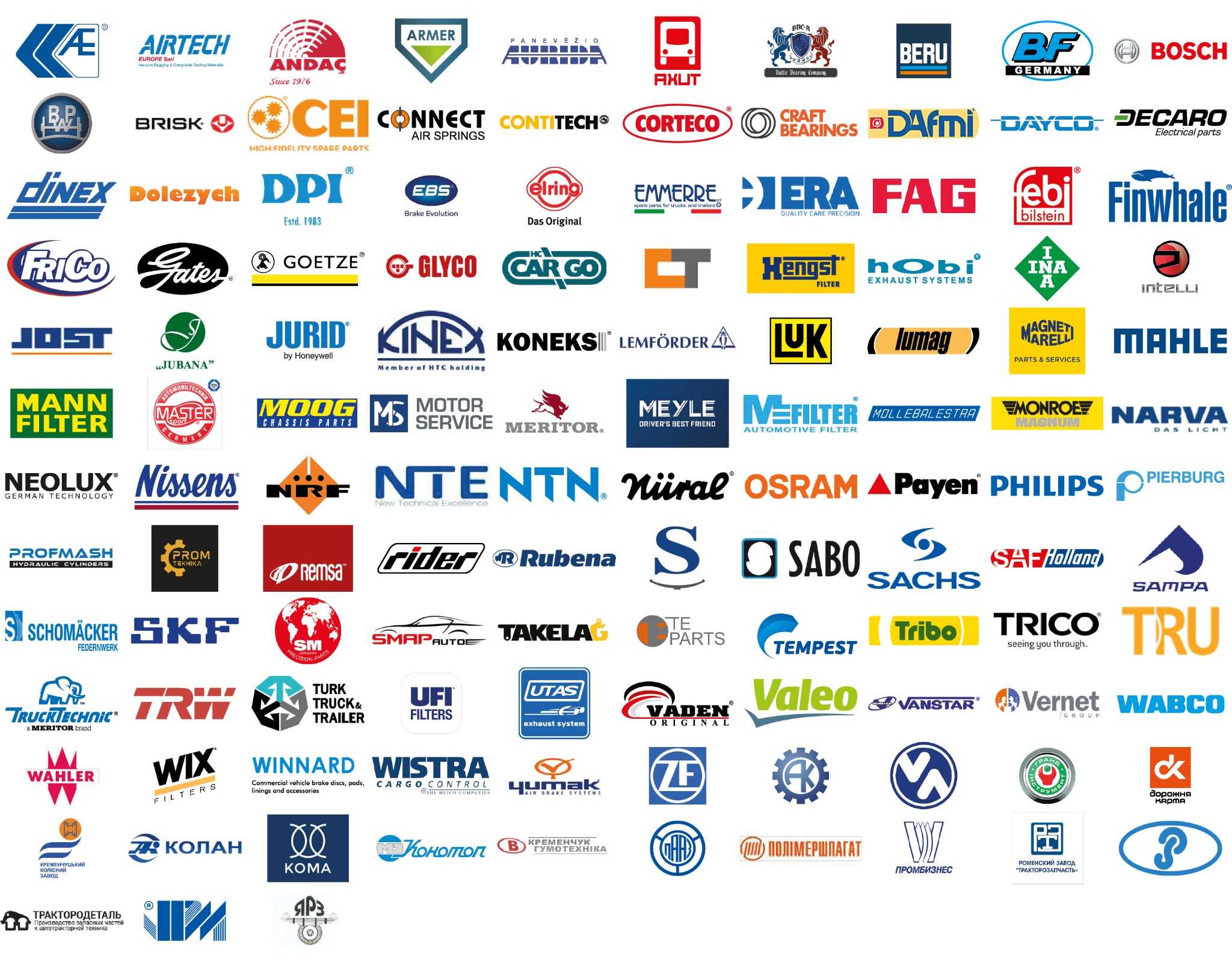 Truck parts brands